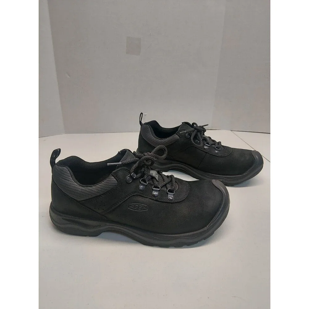 Keen Men's Rialto Lace Black Leather Every Day Hiking Shoes Made In USA Sz 10.5